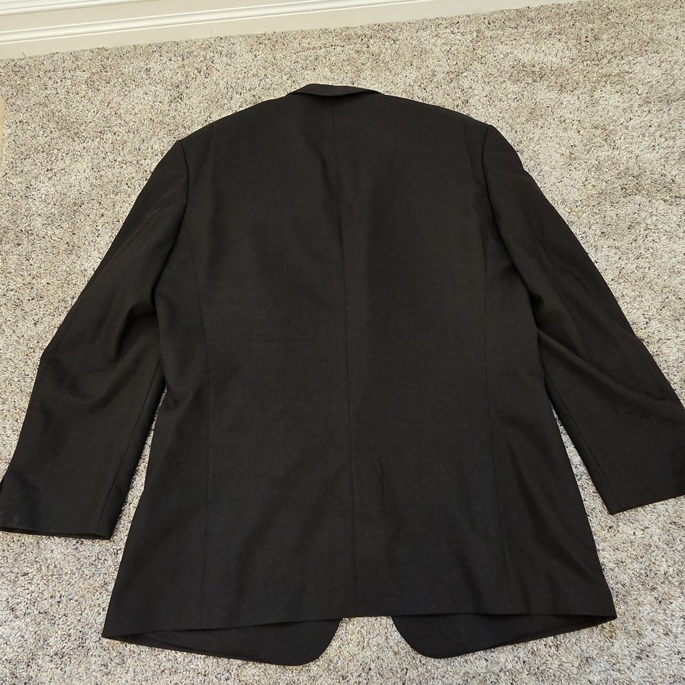 Hugo Boss Super 100 Wool Blazer Black Sport Coat Classic Tailored Jacket 42R 44R - Picture 6 of 11